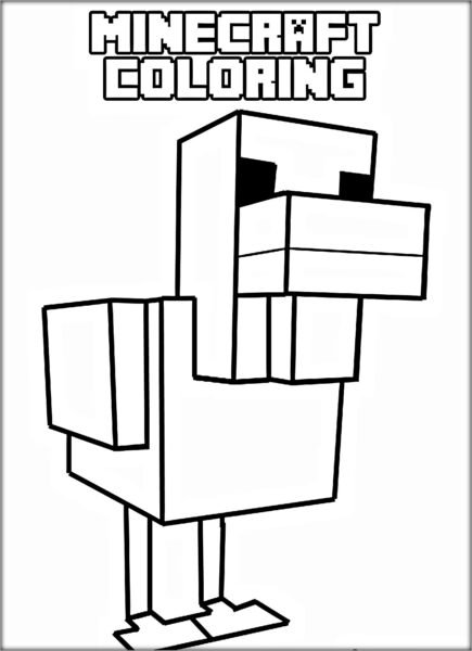 Tranh tô màu minecraft đẹp nhất cho bé tập tô (33)