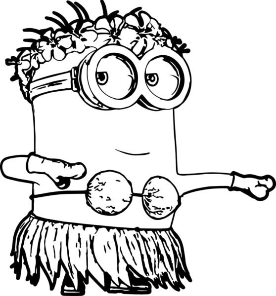 Tranh tô màu Minion ngộ nghĩnh cho bé tập tô (41)