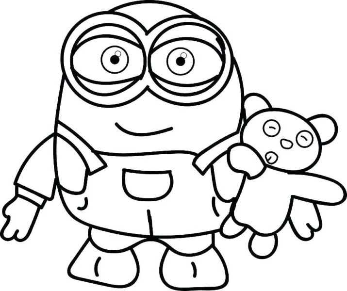Tranh tô màu Minion ngộ nghĩnh cho bé tập tô (42)