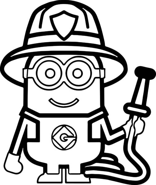 Tranh tô màu Minion ngộ nghĩnh cho bé tập tô (43)