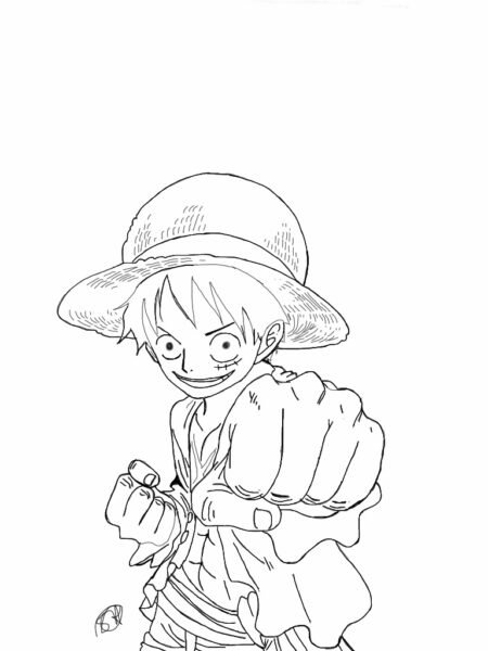 Tranh tô màu One Piece đẹp nhất cho bé tập tô (15)