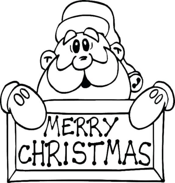 Tranh tô màu ông già Noel đẹp nhất cho bé tập tô (40)