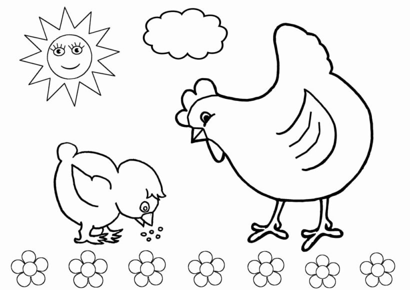 Tranh tô màu ông mặt trời dễ thương nhất cho bé tập tô (32)