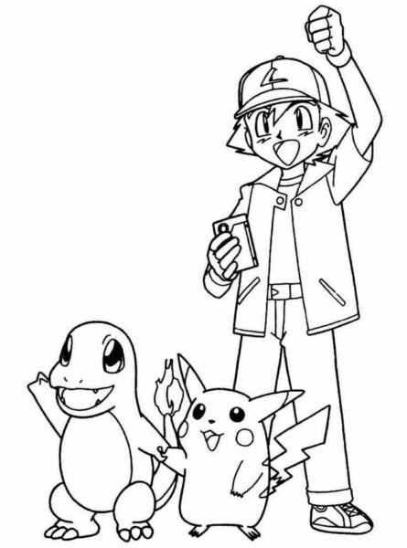 Tranh tô màu Pikachu đẹp nhất cho bé tập tô (31)
