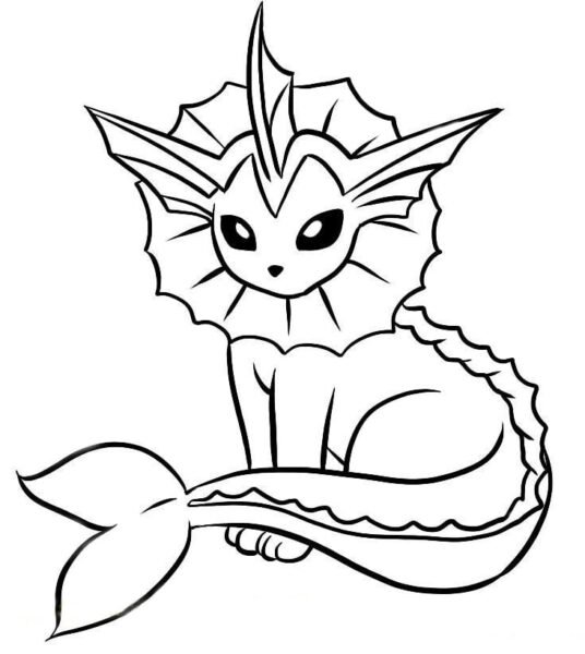 Tranh tô màu Pokemon hệ nước