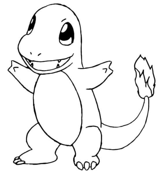 Tranh tô màu Pokemon ngộ nghĩnh cho bé tập tô (12)