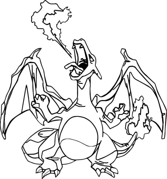 Tranh tô màu Pokemon tiến hoá mega