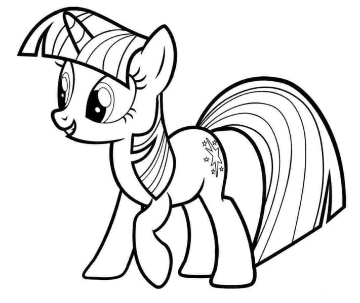 Tranh tô màu Pony
