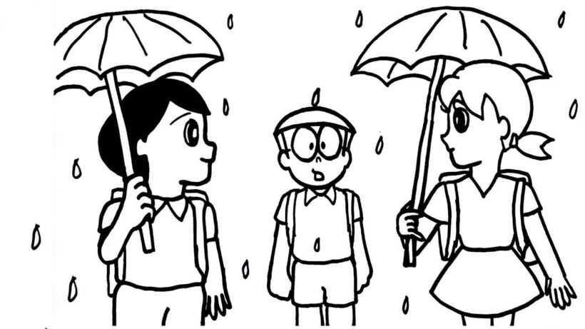 Tổng hợp các bức tranh tô màu Shizuka đẹp nhất dà