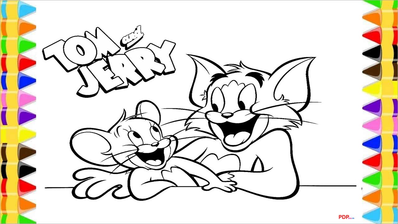 tranh to mau tom and jerry dep nhat
