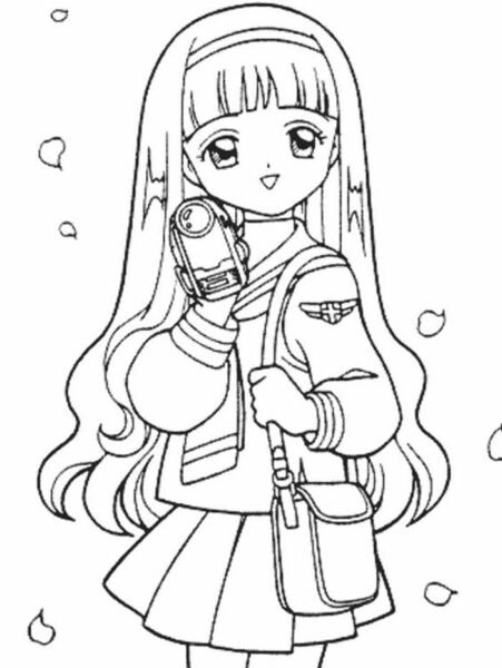 Tranh tô màu Tomoyo