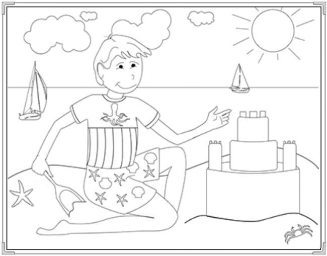 Tranh tô màu trời nắng đẹp cho bé tập tô (28)