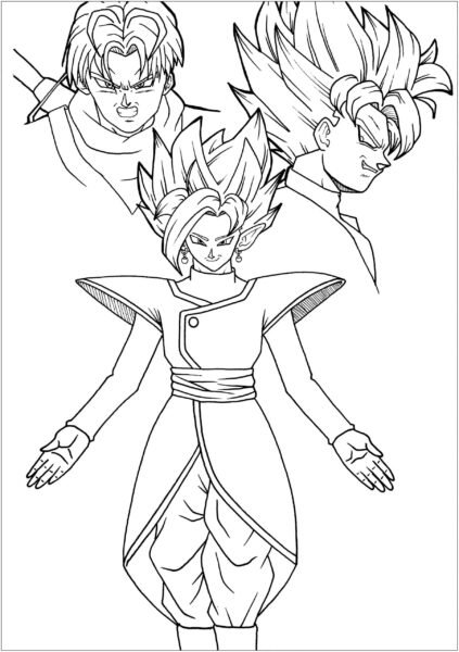 Tranh tô màu Vegeta
