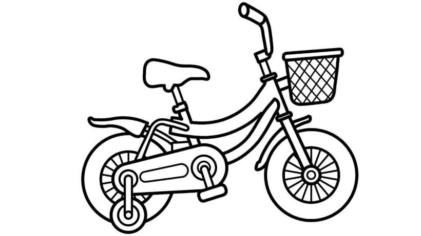 Tổng hợp các bức tranh tô màu xe đạp đẹp nhất d