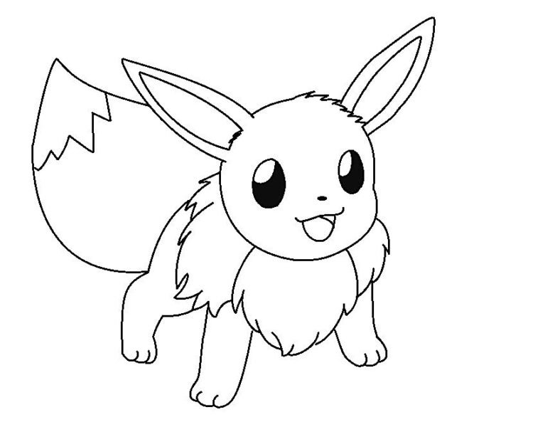 Tranh vẽ chưa tô màu Pokemon cho bé tập tô (3)