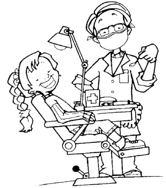 Tranh vẽ đen trắng bác sĩ đẹp nhất cho bé tô màu (2)