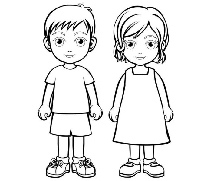 Tranh vẽ đen trắng cho bé trai tô màu (1)