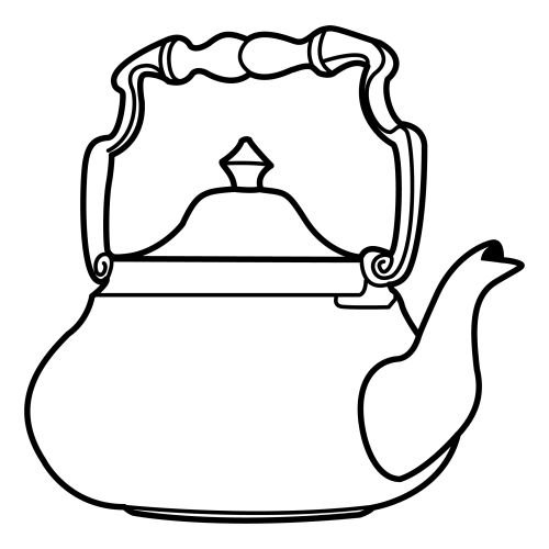 Tranh vẽ đen trắng đồ dùng gia đình cho bé tô màu (1)