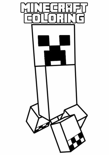 Tổng hợp các bức tranh tô màu Minecraft đẹp nhất d