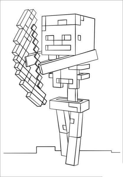 Tổng hợp các bức tranh tô màu Minecraft đẹp nhất d