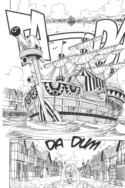 Tranh vẽ đen trắng One Piece cho bé tô màu (2)