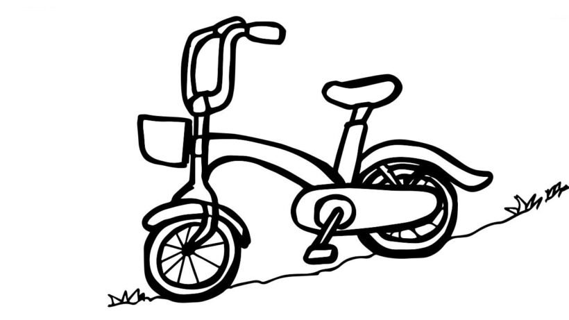Tổng hợp các bức tranh tô màu xe đạp đẹp nhất d