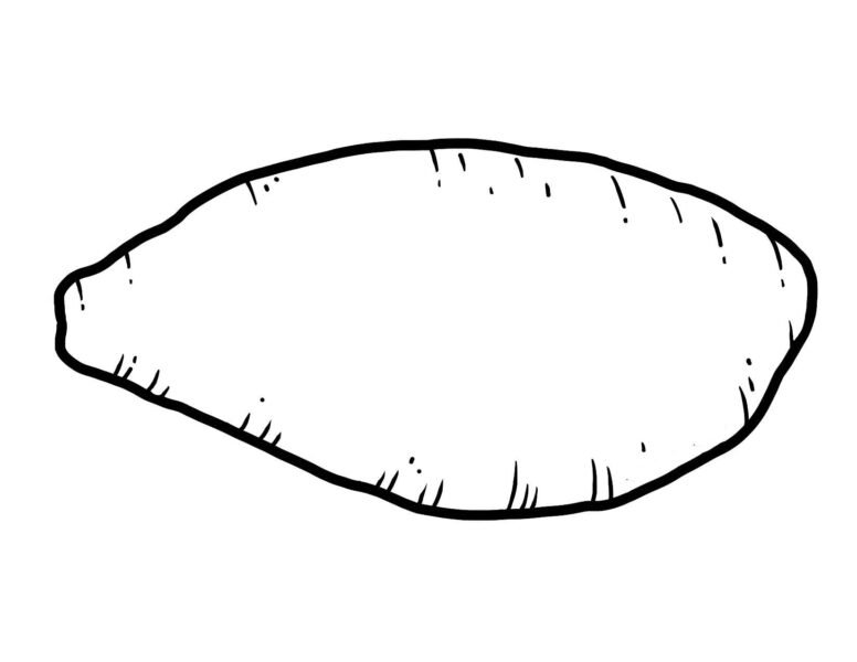 Vẽ củ khoai lang