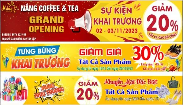 Băng Rôn Khai Trương