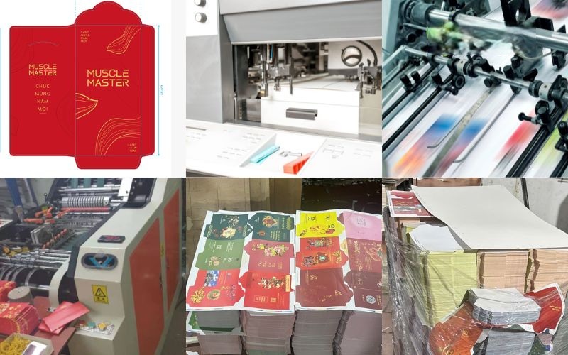 Quy trình in bao lì xì tại xưởng
