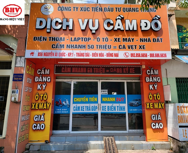 Mẫu Biển Hiệu Quảng Cáo Cầm Đồ Đẹp, Ấn Tượng