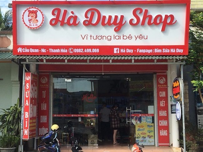 bang-hieu-cua-hang-sua-03 Bảng hiệu chữ nổi cửa hàng sữa