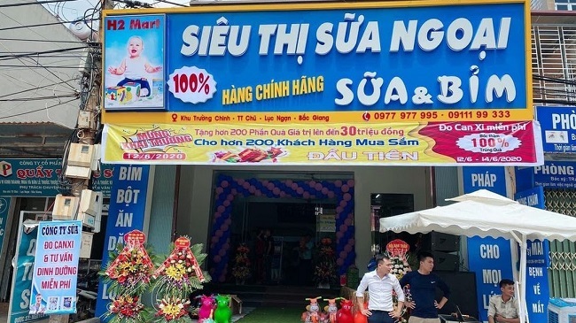 Mẫu Bảng Hiệu Cửa Hàng Bỉm Sữa Đẹp Nhất