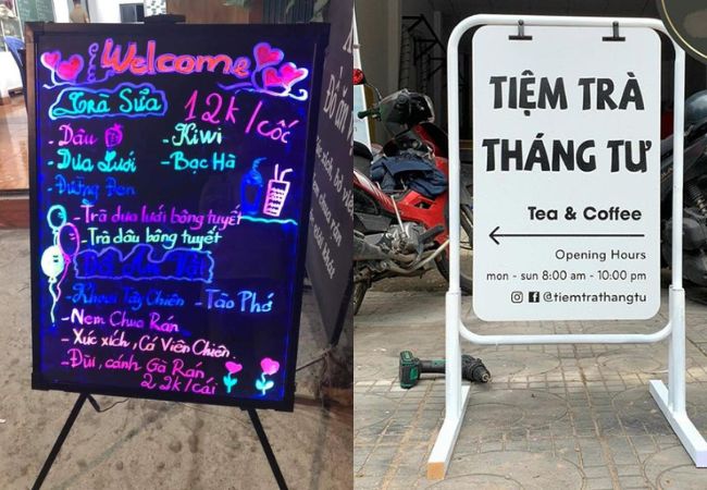 Mẫu Bảng Hiệu Đứng Quảng Cáo Đẹp, Bền, Mới Lạ