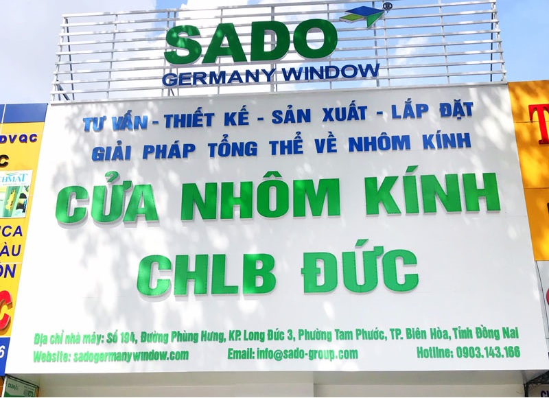 Mẫu Bảng Hiệu Nhôm Kính (Xingfa) Đẹp, Giá Rẻ