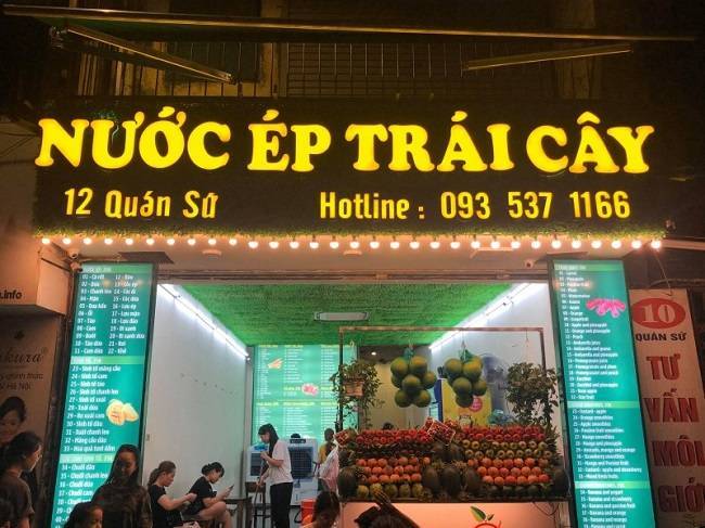 Mẫu Bảng Hiệu Sinh Tố Nước Ép Trái Cây Đẹp, Độc Đáo
