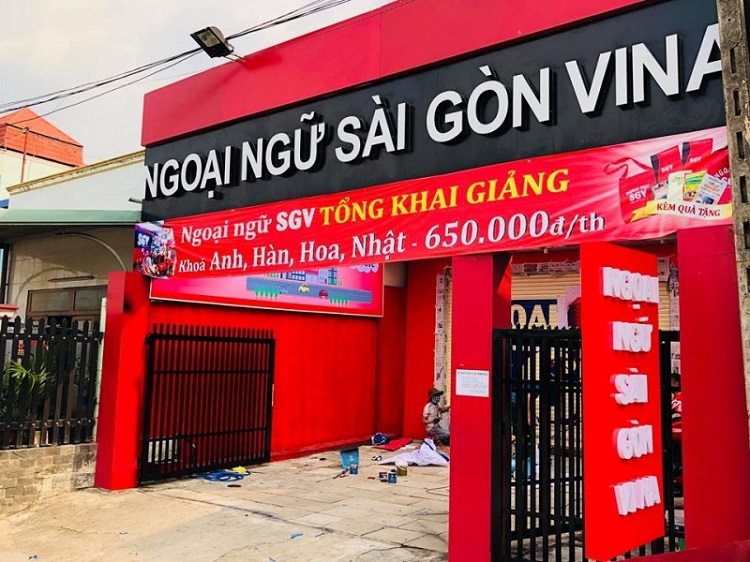 bang-hieu-trung-tam-ngoai-ngu bảng hiệu trung tâm ngoại ngữ