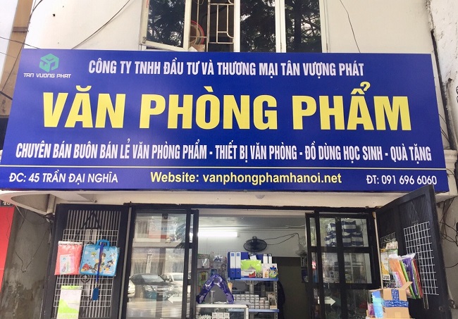 Mẫu Bảng Hiệu Văn Phòng Phẩm Đẹp, Hấp Dẫn Nhất